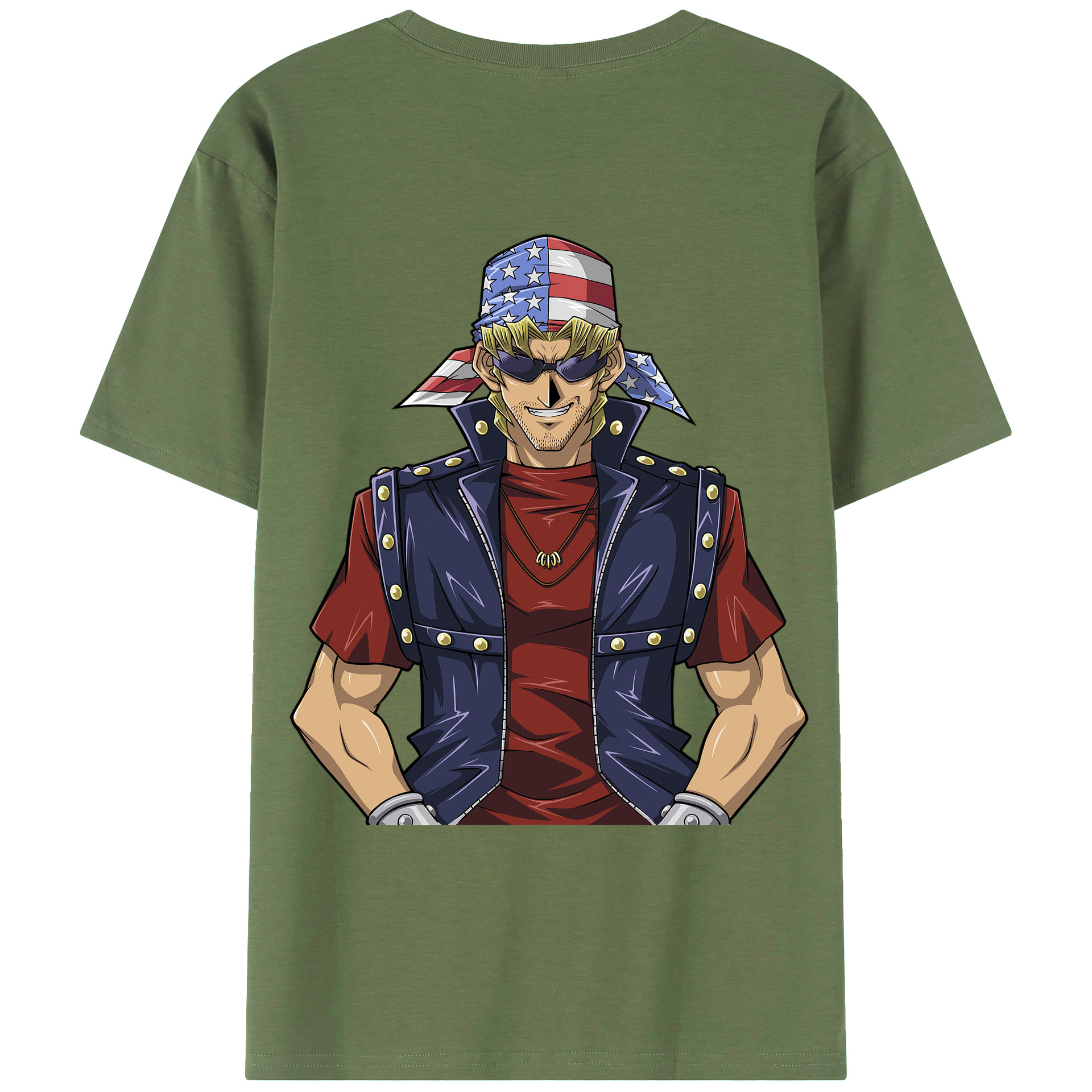 （画像用） 遊☆戯☆王 Yu-Gi-Oh! 綿100％ メンズ半袖Tシャツ（バックプリント） 通気性